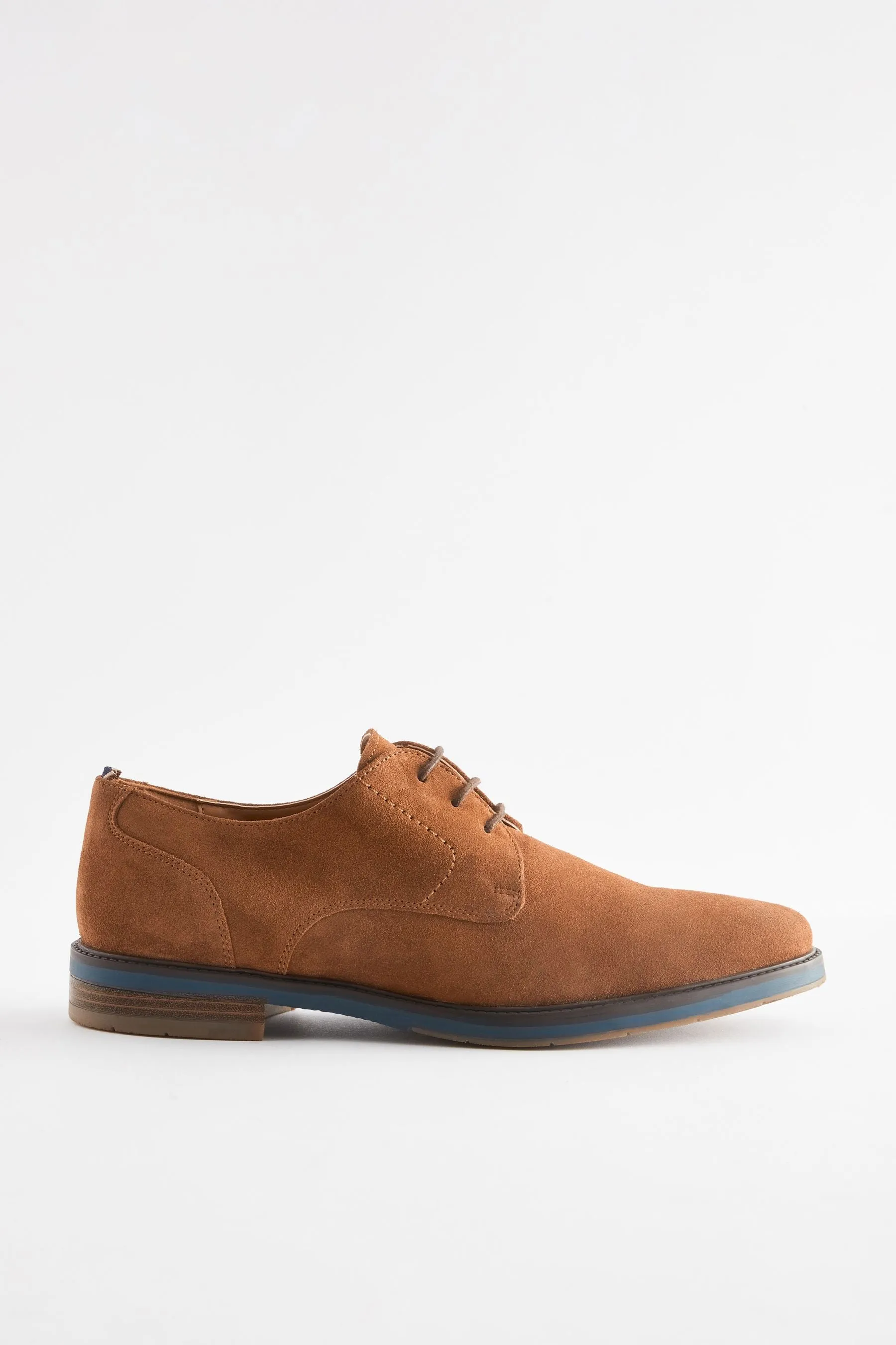 Marrone chiaro   - Suede Sole Derby Shoes